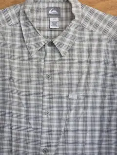Quiksilver 半袖シャツ Mサイズ チェック柄