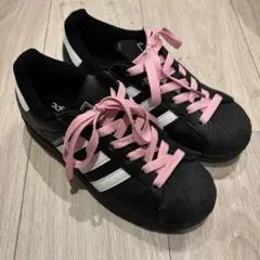 ※最終値下げ　adidas スーパースターブラック　スニーカー 22.5 箱あり