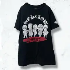 2554♡ハイアンドロー♡Tシャツ 黒 M メンズ コラボ 春夏 半袖