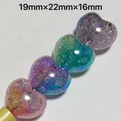 グラデーションクラックハートビーズ ビーズボールペン カスタムボールペン