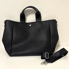 【aroco/アロコ】 2wayビッグトートバッグ 黒