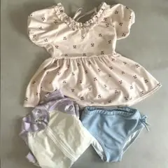 Petit main プティマインチェリー柄　水着　130 女の子