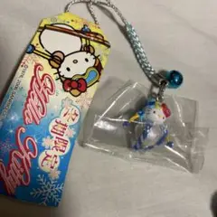 ハローキティ 雪だるま ストラップ