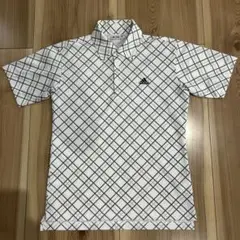 adidas チェック柄 ポロシャツ Mサイズ