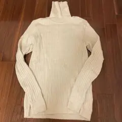 アイボリー 長袖タートルネックセーター サイズ1