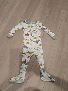 恐竜柄 コットンロンパース 12m（約80cm）