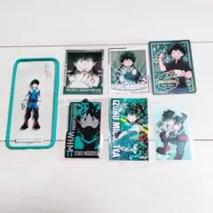僕のヒーローアカデミア　緑谷出久　スマホケース　シール　カード　ラバーストラップ