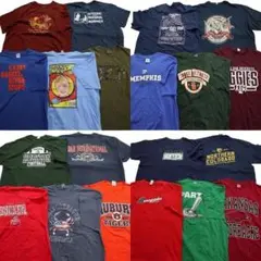 古着 まとめ売り プリント 半袖Tシャツ 20枚セット カレッジ風