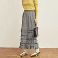 パンツ fig London DECO woolmood apron pants fig London（フィグロンドン）の「DECO woolmood apron pants