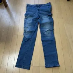 デニムカーゴパンツ 4ポケット