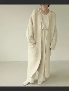 ’Quilting Knit Coat’ キルティングニットコート