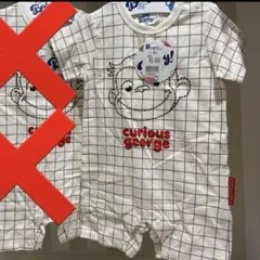 24.ベビーザらス　おさるのジョージ　半袖ロンパース　80cm