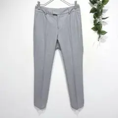 クードシャンス　スラックス　テーパードパンツ　裏地なし　ウール混　きれいめ　36