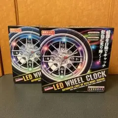 LED WHEEL CLOCK 自動点灯式2個セット