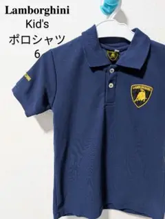 Lamborghini ランボルギーニ Kid's ポロシャツ 6 ネイビー 車