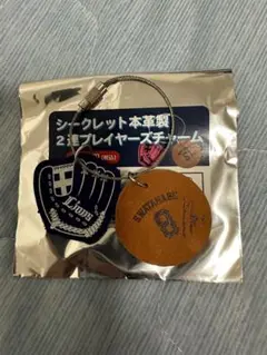 西武ライオンズ シークレット本革製2連プレイヤーズチャーム 渡部聖弥