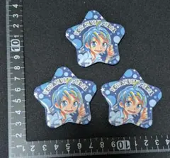 弱虫ペダル 星型缶バッジ 真波山岳 箱根学園Ver. 3個セット
