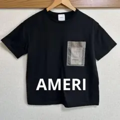 AMERI VINTAGE アメリ タグポケットTシャツ ブラック