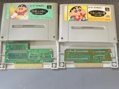 【中古清掃済み】スーパーファミコンソフト クレヨンしんちゃん1＆2