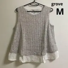 grove ノースリーブ　カットソー　M