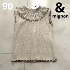 バースデイ &mignon アンドミニョン　襟付きノースリーブ 90