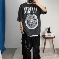 NIRVANA フェード加工　バンドTシャツ ニルヴァーナ　ロック