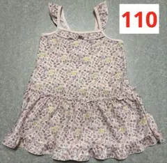 水着　女児　110 ピンク花柄