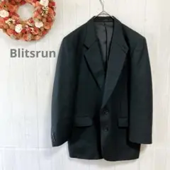 Blitsrnn　テーラードジャケット ダークネイビー　日本製　ウール　M～L