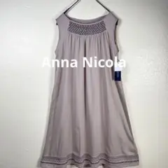 ★(タグ付)Anna Nicola アンナニコラ 刺繍ノースリーブワンピース