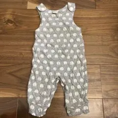 PUG グレーオーバーオール 90cm