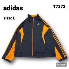 【即購入OK】adidas ナイロンジャケット サイズL ネイビー