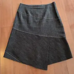 UNTITLED アシンメトリックデニムスカート