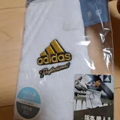 ス*ー様 山田哲人実使用　adidas リストバンド ホワイト ゴールド ス*ー様 山田哲人実使用 adidas リストバンド ホワイト ゴールド