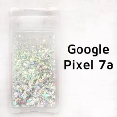 Pixel7a カバー シルバー ハート 動く