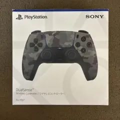 純正 PS5 DualSense ワイヤレスコントローラー グレーカモフラージュ