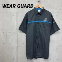 WEAR GUARD 半袖 シャツ 企業ロゴ 刺繍 グレー メンズ