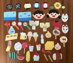 クラフトパンチ　「　お祭り　」 アルバム　夏　季節　ペーパークラフト　壁面