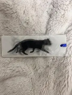 黒猫シルエットしおり