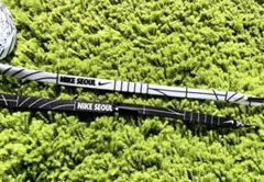 韓国 NIKE 限定 ナイキソウル 靴紐 シューレース 白黒　2個セット