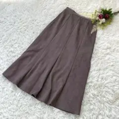 〝Plechur Ciel 〟スウェードロングスカート　秋冬　しまむら　Lサイズ