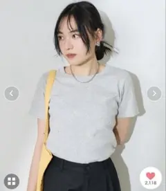 【新品未使用】フリークスストア ミニデイジー刺繍Tシャツ花柄Tシャツ グレー