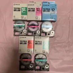 KING JIM TEPRA PRO テプラテープ 5個 入り12㍉6㍉