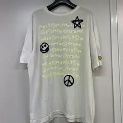 STUD MUFFINホワイト グラフィックTシャツ 日本製