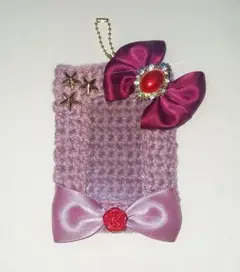 推し活 カードケースカバー ハンドメイド 毛糸