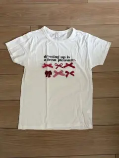 【即決歓迎】インフルエンサーコラボ　リボン　Tシャツ　半袖