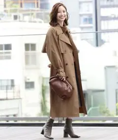 Demi-Luxe BEAMS ライトトレンチコート 36 キャメル