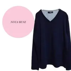 【ノータベネ】NOTA BENE♡Vネックカットソー♡カジュアル♡シンプル【М】