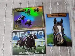 メジロラモーヌ3枚セット 1996・1997 サラブレッドカード 名馬競馬レトロ