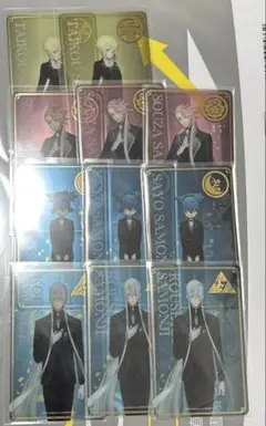 刀剣乱舞 大本丸博 祝装箔押しクリアカード クリカ 左文字セット