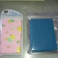 クールタオル 　ポムポムプリンピンク・青 2枚セット